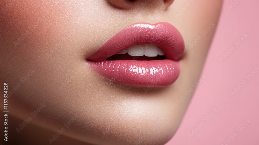 Close up lips of woman Close up lips of woman