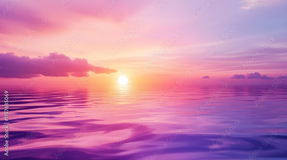 Obraz premium Radiant Skyline at Sunset