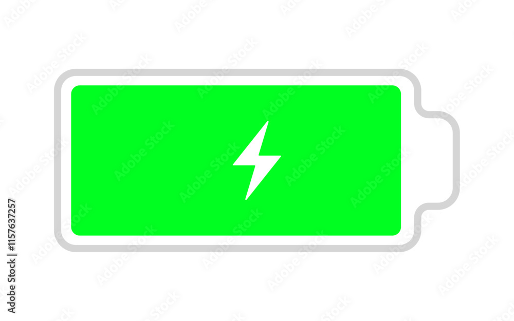 battery Charge icon Horizontal vector illustration battery Charge icon Horizontal vector illustration
