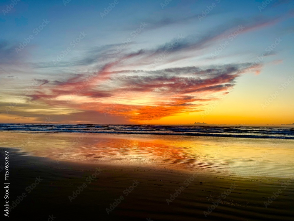 Obraz premium Sunset on Cannon Beach, Oregon