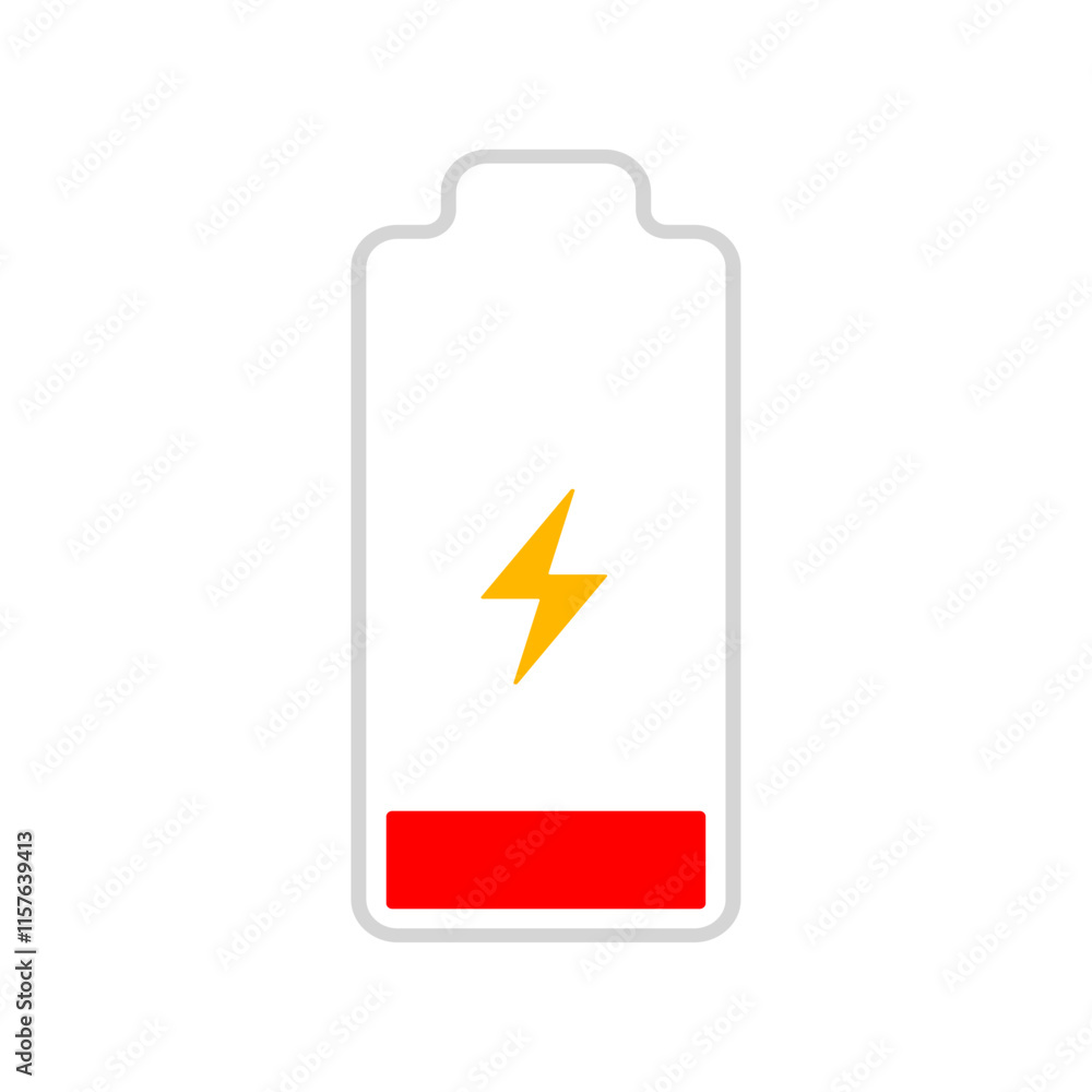 battery Charge icon Vertical vector illustration battery Charge icon Vertical vector illustration