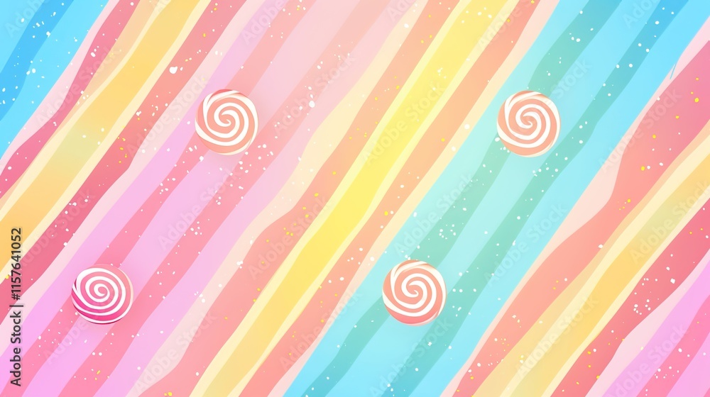 Fototapeta premium Candy stripe patttern wallpaper