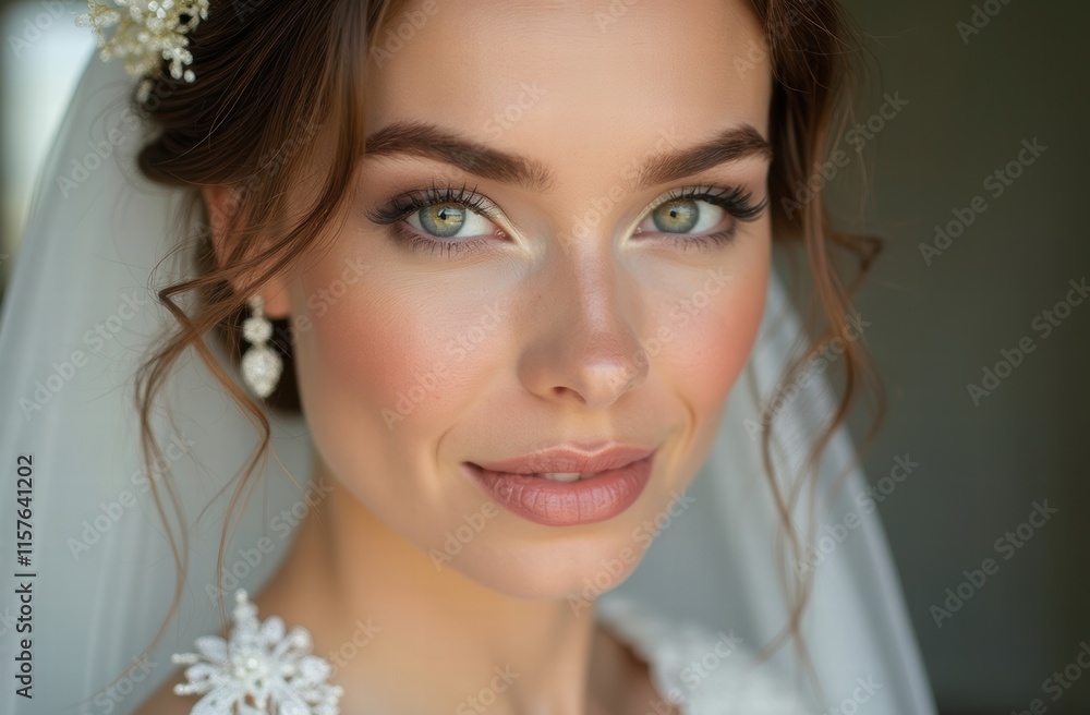 A portrait of a stunning white bride on her wedding day, standing gracefully in her elegant wedding gown. A portrait of a stunning white bride on her wedding day, standing gracefully in her elegant wedding gown.