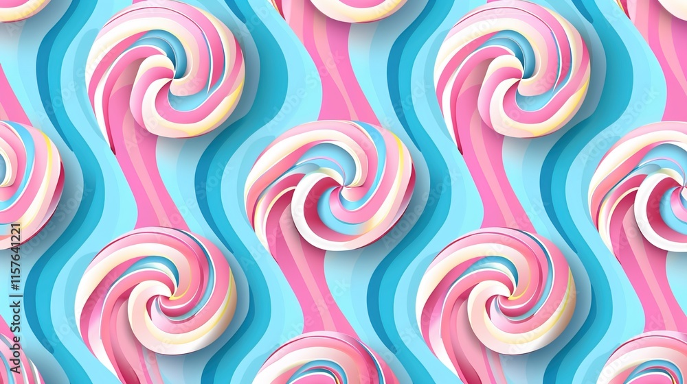 Obraz premium Candy stripe patttern wallpaper