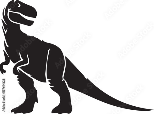 Dinosaur silhouette vector EPS