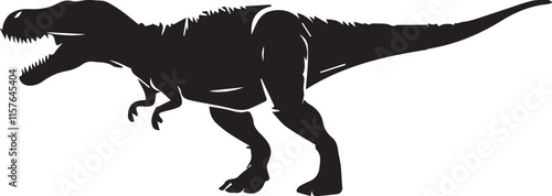 Dinosaur silhouette vector EPS