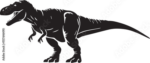 Dinosaur silhouette vector EPS