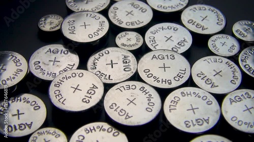 a batch of small round lithium batteries