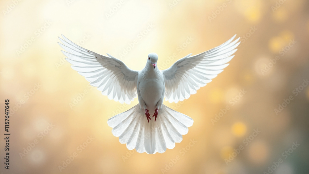 Majestic White Dove in Flight: Symbol of Peace for Greeting Cards, Non-Profit Campaigns, and Inspirational Media Majestic White Dove in Flight: Symbol of Peace for Greeting Cards, Non-Profit Campaigns, and Inspirational Media