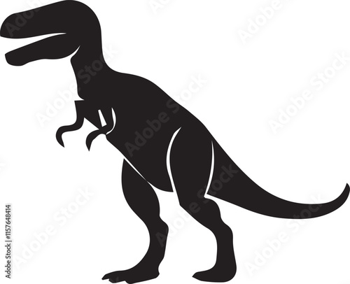 Dinosaur silhouette vector EPS