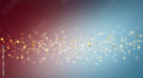 Shimmering Stardust Trail: Abstract Background with Gold and Silver Glitter