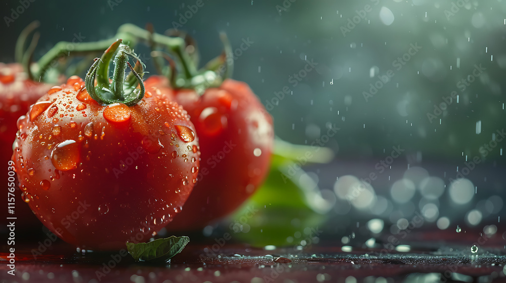 closeup of fresh red wet tomatoes with water droplets on background showing vibrant vegetable texture in super macro
closeup of fresh red wet tomatoes with water droplets on background showing vibrant vegetable texture in super macro