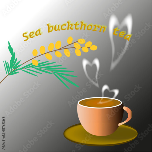  a cup of tea with sea buckthorn 