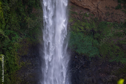 Chamarel Falls In Mauritius Island
