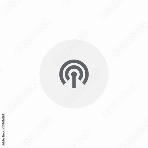 broadcast live network icon sign vector