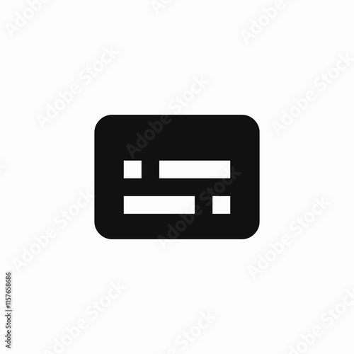 subtitles video icon sign vector