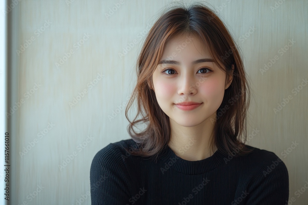 Face expression suffering from sensitive teeth, Asian young woman touching cheek, Generative AI Face expression suffering from sensitive teeth, Asian young woman touching cheek, Generative AI