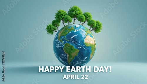 Happy Earth Day Planet Earth Trees photo