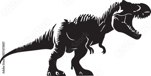 Dinosaur silhouette vector EPS