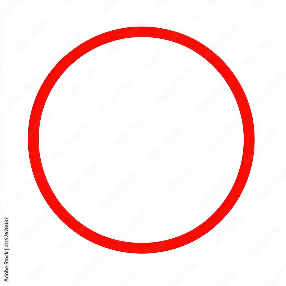 A bold red circle against a stark white background, creating a striking contrast and minimalist aesthetic. A bold red circle against a stark white background, creating a striking contrast and minimalist aesthetic.