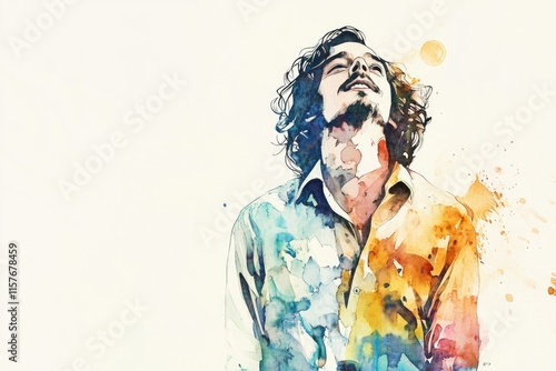 A watercolor illustration of a person with their mouth open, suitable for use in editorial or creative contexts