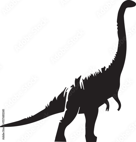 Dinosaur silhouette vector EPS