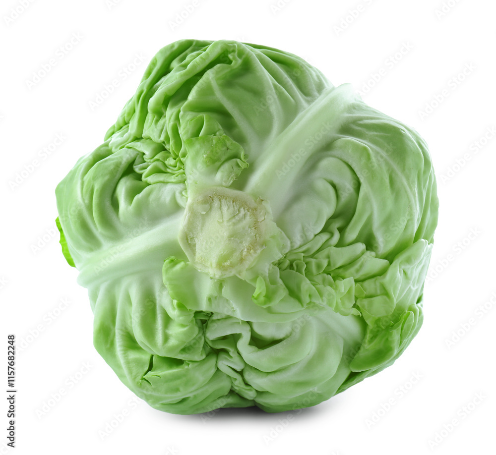 Whole head of cabbage isolated on white Whole head of cabbage isolated on white