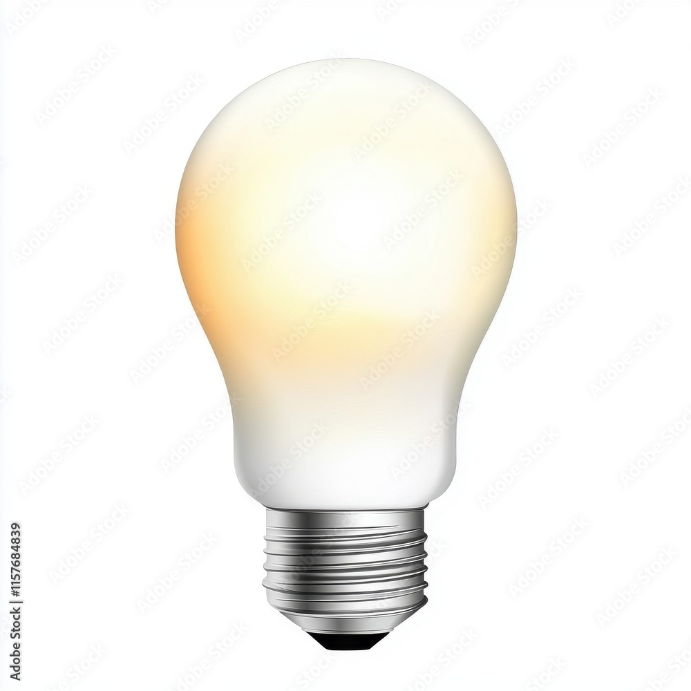 A glowing light bulb emits a warm, soft light, symbolizing creativity and innovation. A glowing light bulb emits a warm, soft light, symbolizing creativity and innovation.