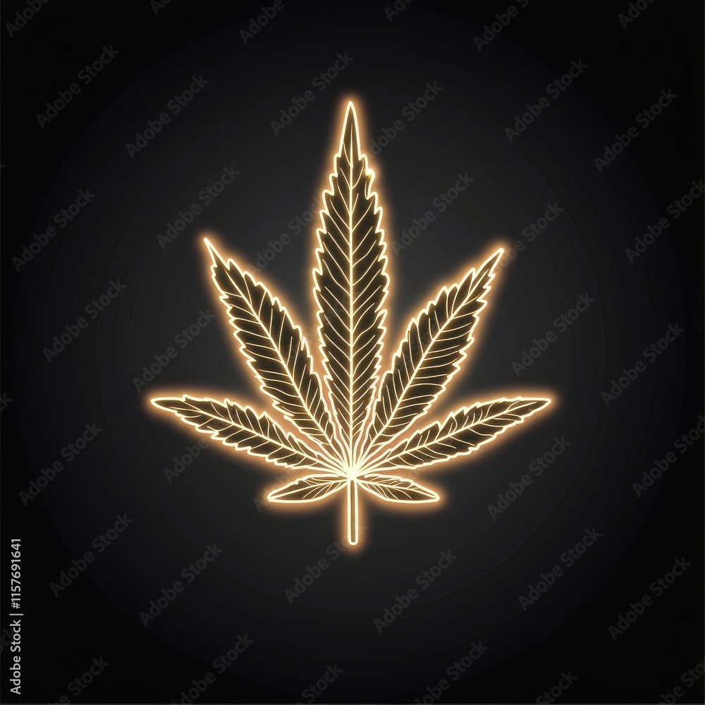 A glowing outline of a cannabis leaf on a dark background, symbolizing various cultural and medicinal aspects of marijuana. A glowing outline of a cannabis leaf on a dark background, symbolizing various cultural and medicinal aspects of marijuana.
