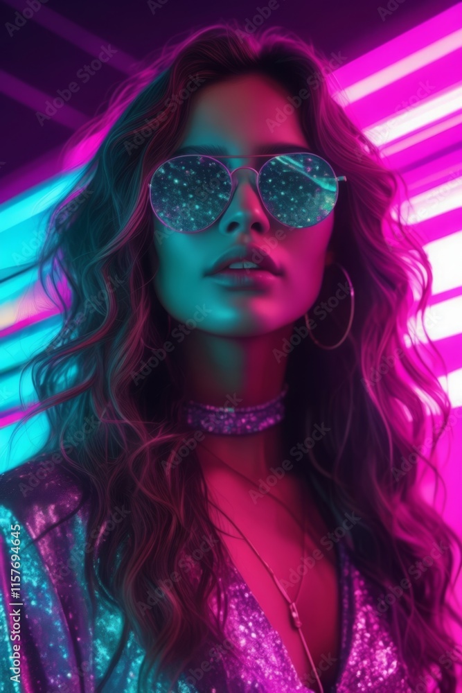 Vivid Neon Spectrum Portrait Vivid Neon Spectrum Portrait