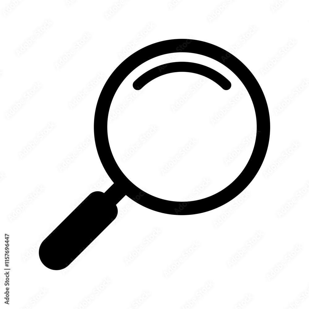 Magnifying glass icon, magnifier or loupe sign. Web search icon. Magnifying glass icon, magnifier or loupe sign. Web search icon.