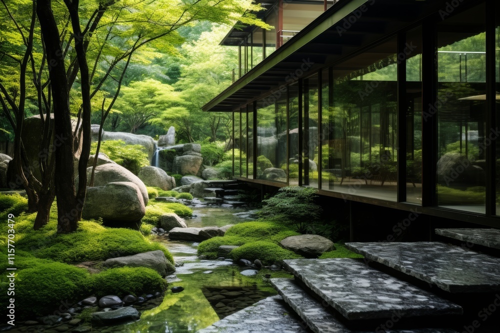 landscape design garden with house in japanese style landscape design garden with house in japanese style