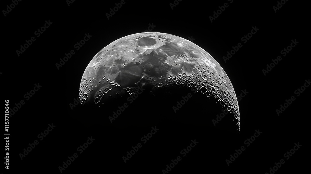 The moon, casting its serene beauty and illuminating the night sky. The moon, casting its serene beauty and illuminating the night sky.