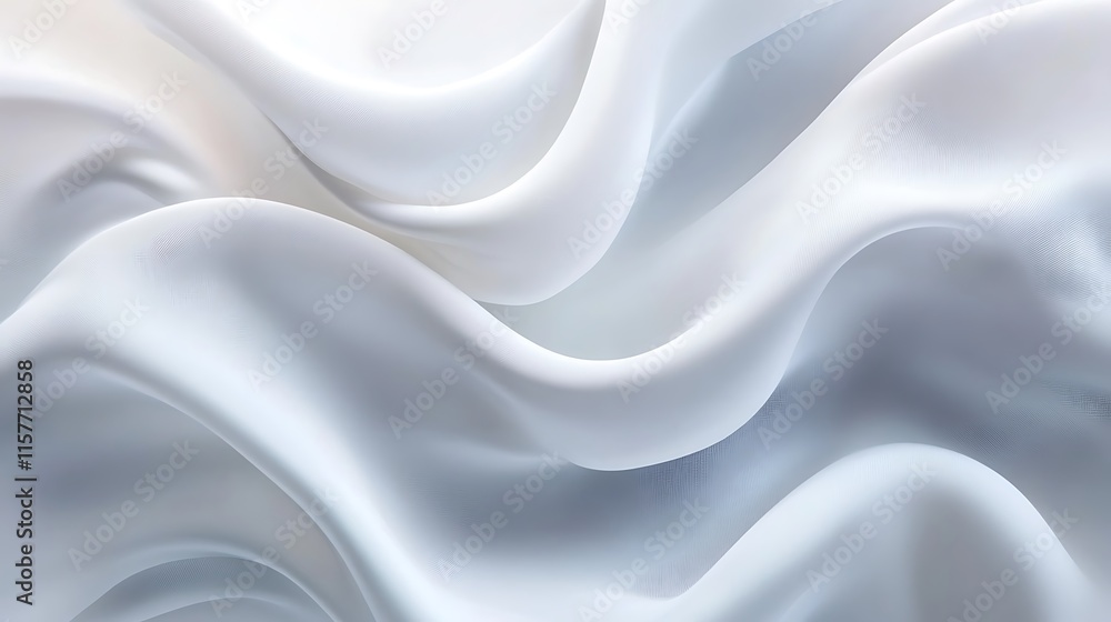 Close-up Photo: Smoothly Draped Light Gray Fabric Mockup Texture. AI Generated Close-up Photo: Smoothly Draped Light Gray Fabric Mockup Texture. AI Generated