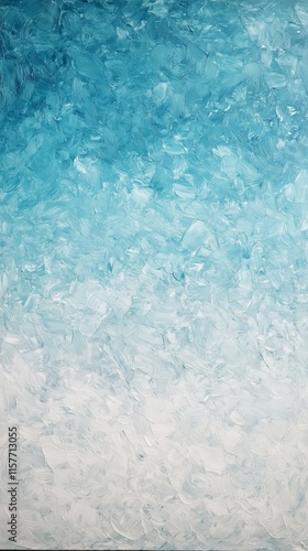 Abstract Blue and White Textured Acrylic Painting - made with Generative AI