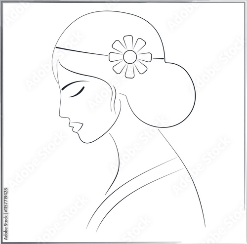 Elegant and Modern Line Art Portraits of Women Minimalist Female Faces and Profiles for Contemporary Branding, and Social Media