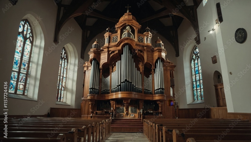 Fototapeta premium large organ in a church 