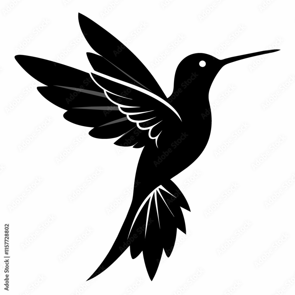 Fototapeta premium illustration of a hummingbird