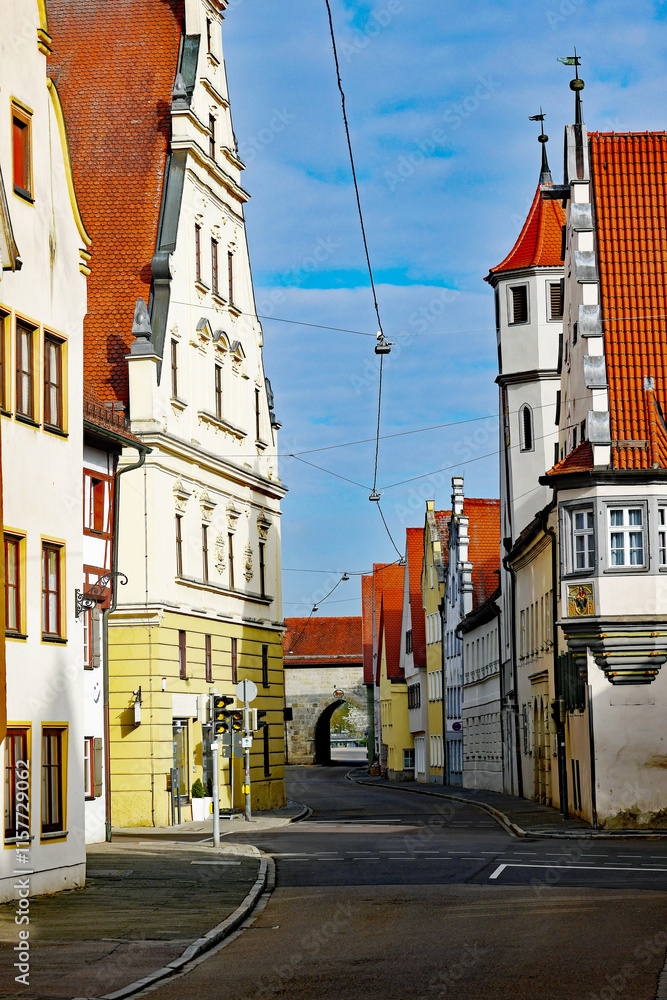 Nördlingen Baldinger Straße Tor Hochformat
