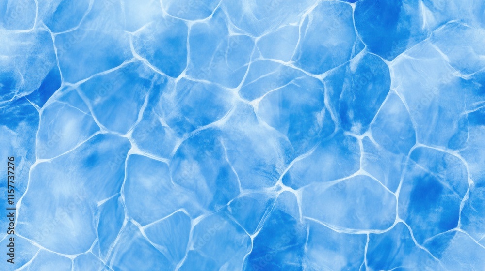 Blue Water Surface with Light Reflection and Clear Textures in Swimming Pool Blue Water Surface with Light Reflection and Clear Textures in Swimming Pool
