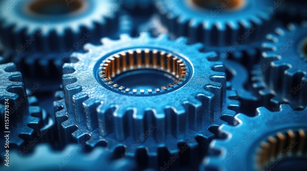 A detailed view of mechanical components, suitable for illustrations about technology or engineering A detailed view of mechanical components, suitable for illustrations about technology or engineering