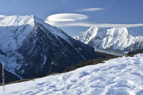 station de ski de  Saint Lary Soulan en hiver
