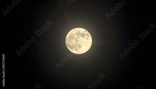 Full moon in PNG isolated on transparent background, Side lit. isolated with white highlights