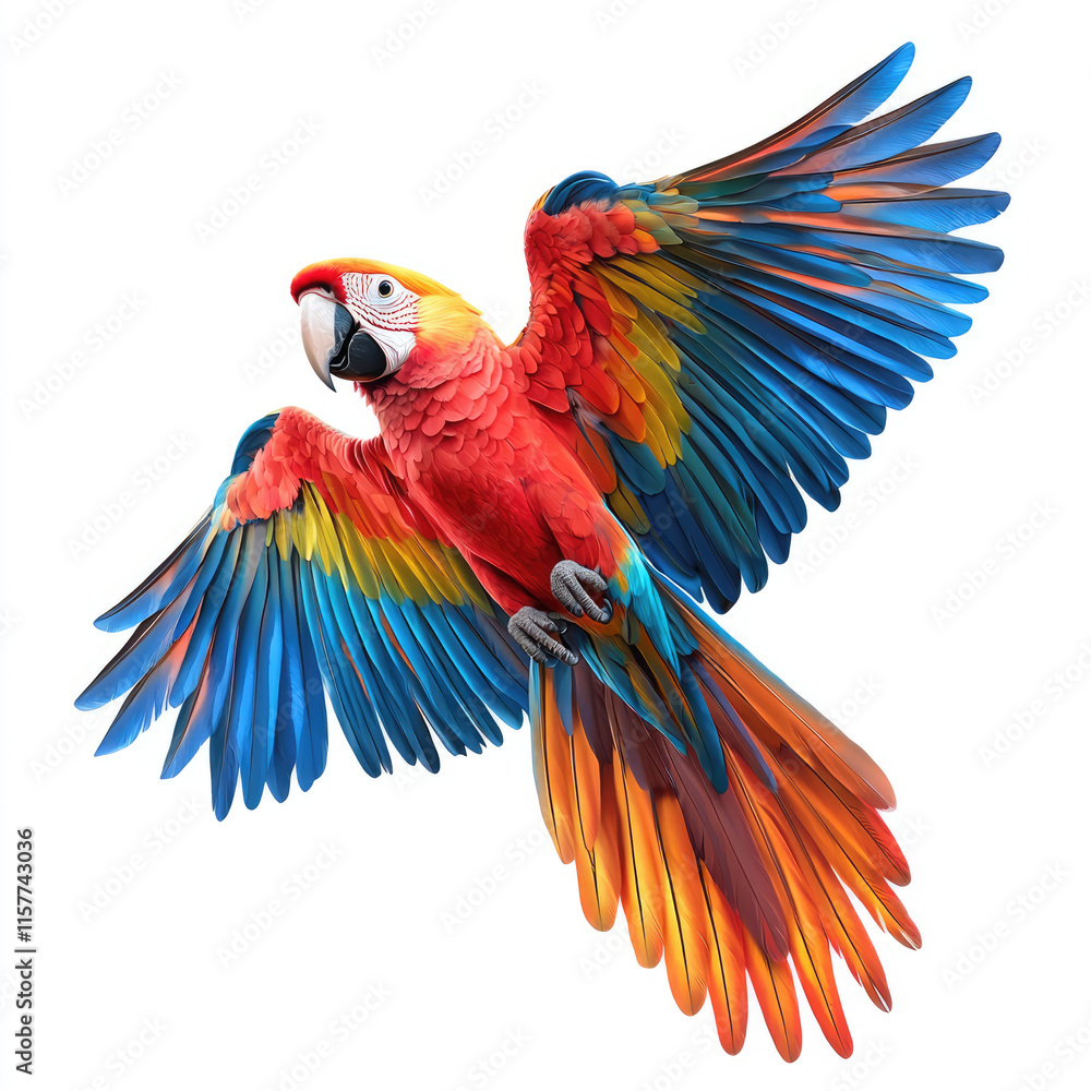 Fototapeta premium blue and yellow macaw