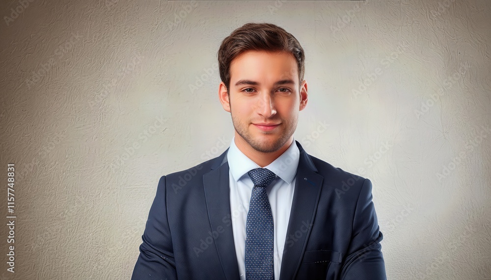 A confident businessman in a tailored suit stands isolated against a neutral background, embodying professionalism and success in the corporate world, ready to take on new challenges . A confident businessman in a tailored suit stands isolated against a neutral background, embodying professionalism and success in the corporate world, ready to take on new challenges .