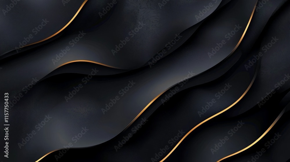 Fototapeta premium Abstract black and gold background texture