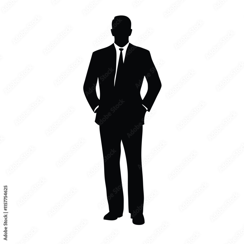 a black silhouette of a man in a formal attire a black silhouette of a man in a formal attire