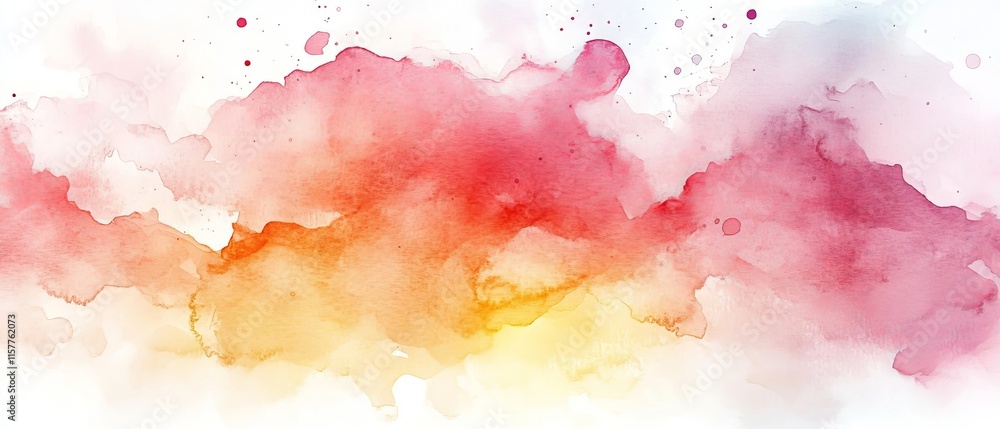 Abstract watercolor tones dissolve into glowing radiant surreal designs., Generative AI Abstract watercolor tones dissolve into glowing radiant surreal designs., Generative AI