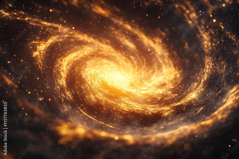 Dreamlike cosmic dust swirls form radiant glowing celestial patterns., Generative AI Dreamlike cosmic dust swirls form radiant glowing celestial patterns., Generative AI