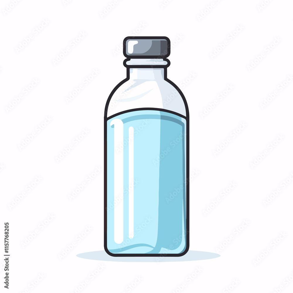 Clean plastic bottle product icon for vector illustration Clean plastic bottle product icon for vector illustration